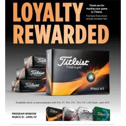 Cheap CLUBS Store 26 2023 Titleist Loyalty Rewarded Buy 3 Get 1 Free Promotion