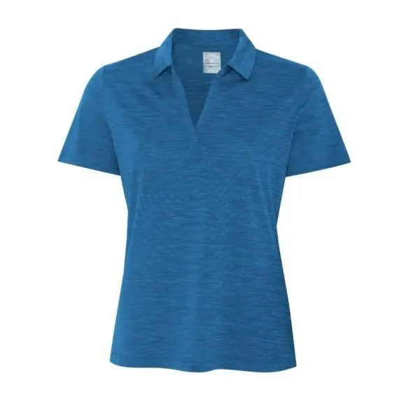 Callaway Broken Stripe Textured Polo - Womens 4 Callaway Broken Stripe Textured Polo - Womens - Image 2