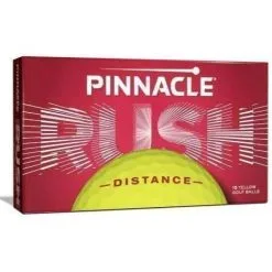 Custom Logo Pinnacle Rush Yellow 15 Pack Golf Balls
