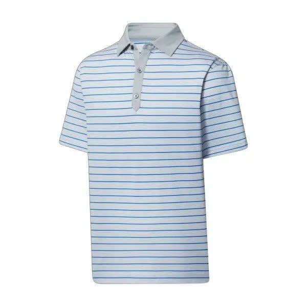 Footjoy Acccented Stripe Lisle Self Collar Polo - Mens 3 Footjoy Acccented Stripe Lisle Self Collar Polo - Mens