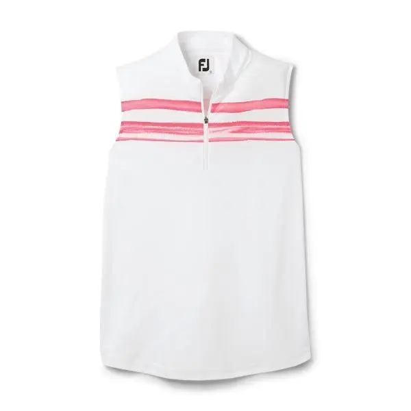 Footjoy Sleeveless Watercolour Block Polo - Womens 3 Footjoy Sleeveless Watercolour Block Polo - Womens