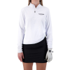 Full Wedge Golf - White Q-Zip - Womens
