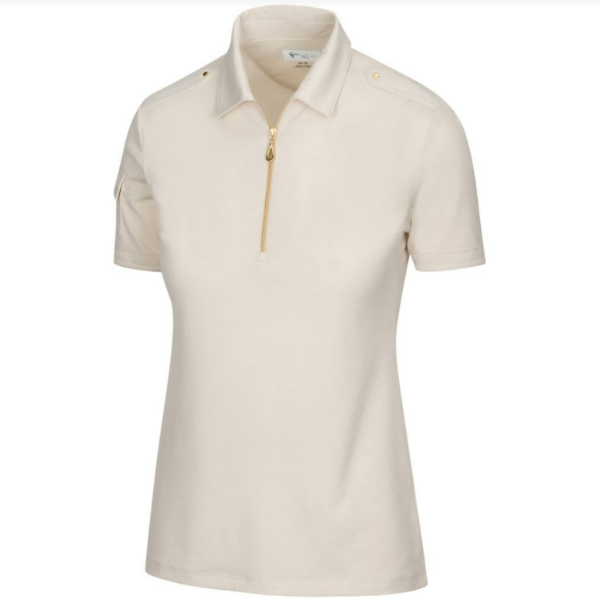 Greg Norman Collection - Tailor Collar Solid Zip Polo - Womens 3 Greg Norman Collection - Tailor Collar Solid Zip Polo - Womens