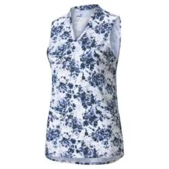 Puma Cloudspun Floral Tie Dye Sleeveless Polo - Womens