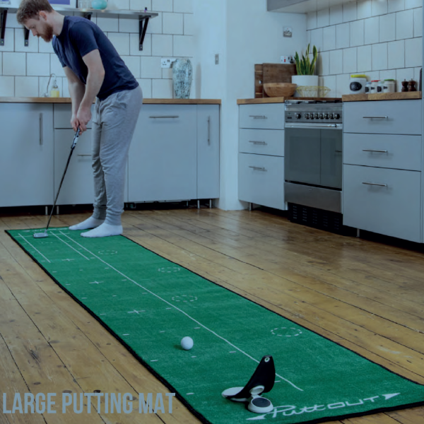 PuttOUT Large Putting Mat - Green 4 PuttOUT Large Putting Mat - Green - Image 2